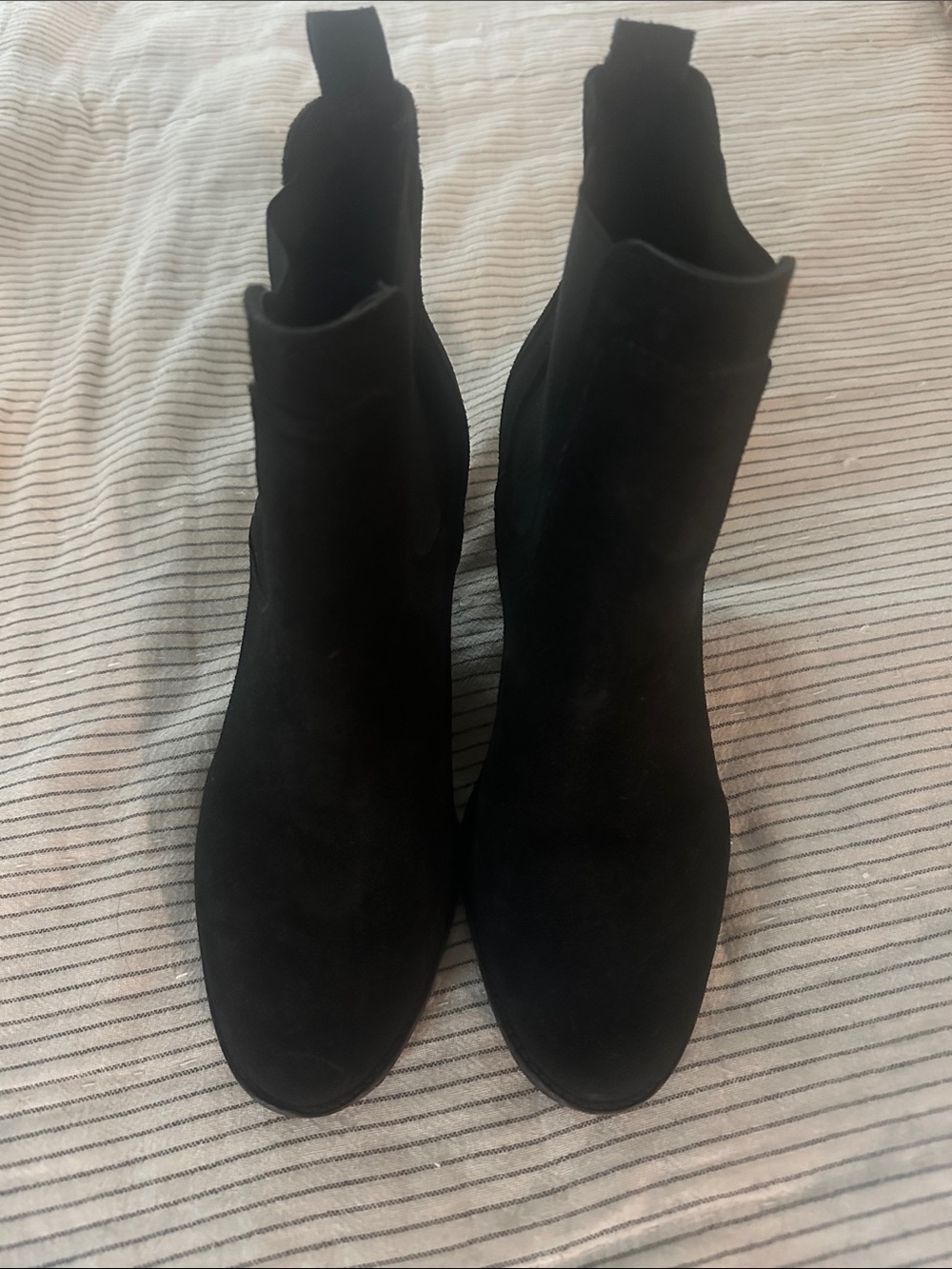 Women’s FatFace Black Suede Ankle Boots made in Portugal
